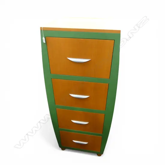 4 DRAWER TALL BOY BY TERRY NEALE FURNITURE 590x500x1400mm