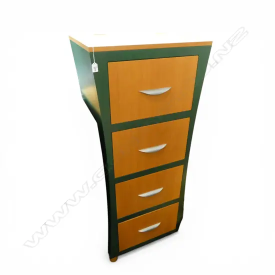 4 DRAWER TALL BOY BY TERRY NEALE FURNITURE 590x500x1400mm
