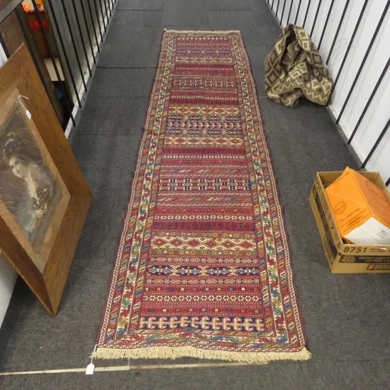 HAND WOVEN ALL WOOL SIRJAN RUNNER 3250x800mm