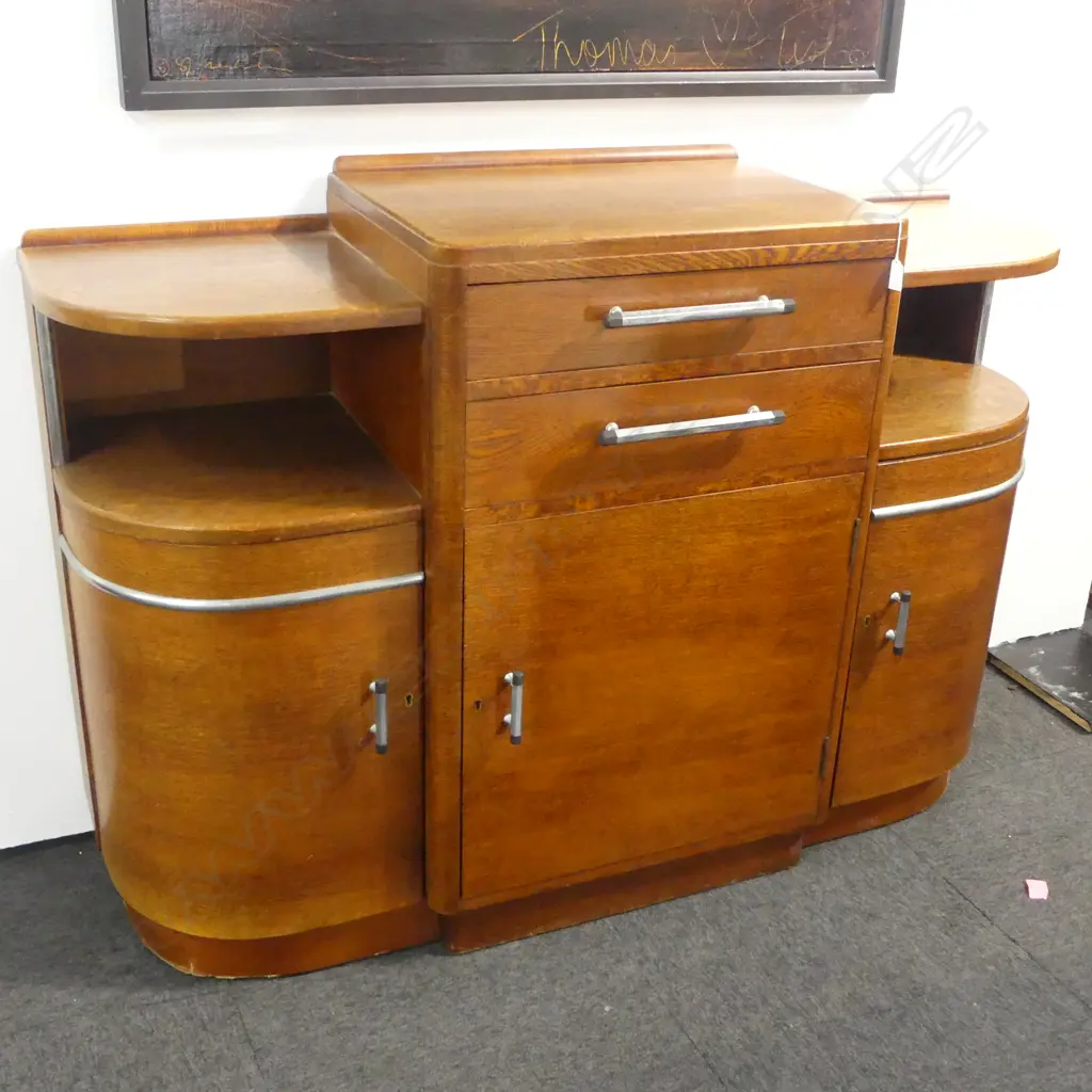 DECO OAK CABINET 1350x430x975mm Image 1++