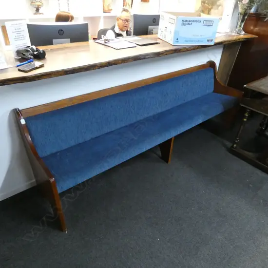UPHOLSTERED CHURCH PEW