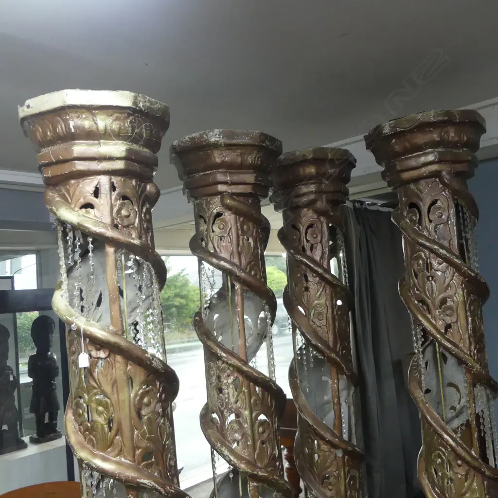 4 FIBREGLASS COLUMNS H.2360mm Image 1++