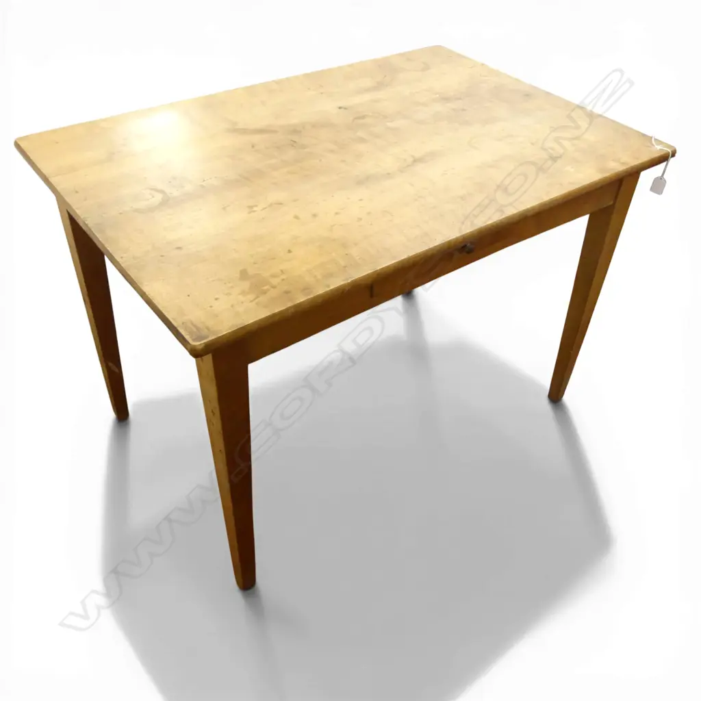 FRENCH KITCHEN TABLE single drawer, top marked 1075x710x735mm Image 1++