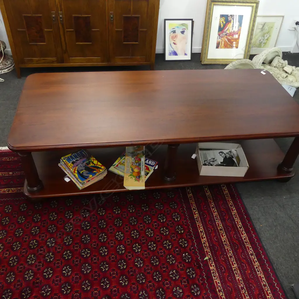 MAHOGANY COFFEE TABLE BY TERRY NEALE FURNITURE Image 1++