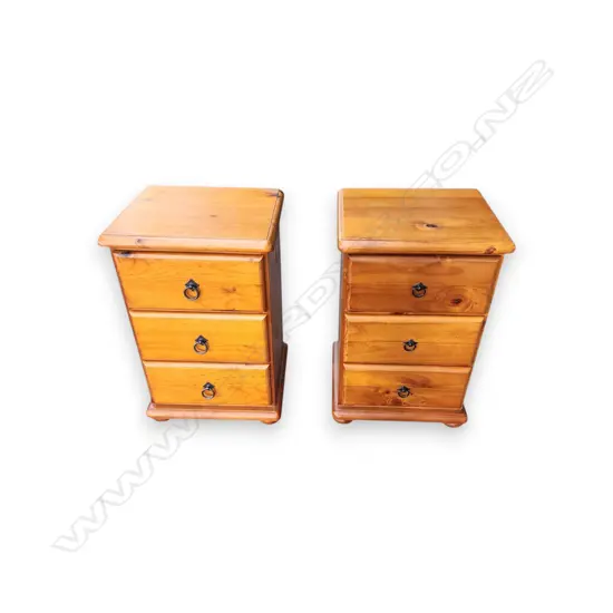 PR 3 DRAWER BEDSIDE TABLES 700 x 470 mm