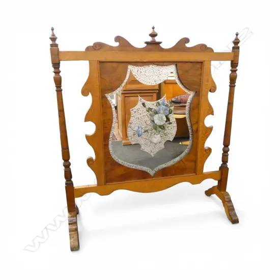 COLONIAL MOTTLED KAURI FIRE SCREEN H.980mm