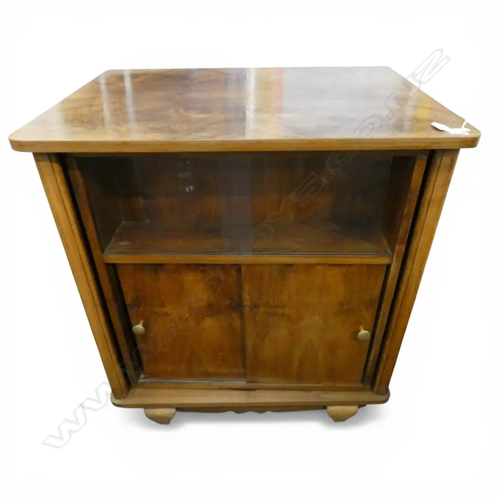 FRENCH ART DECO ROTATING COCKTAIL CABINET ON CASTERS 745x540x790mm Image 1++