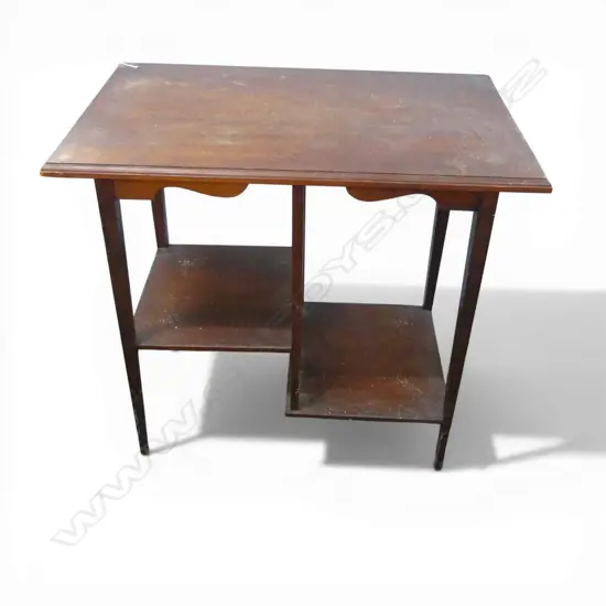 MAHOGANY ARTS & CRAFTS TABLE 765x445x765mm