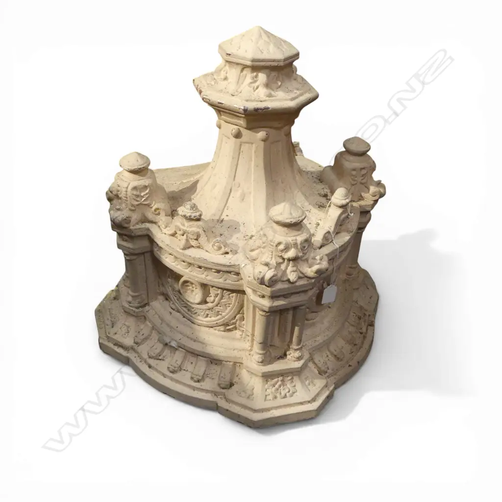 c.1900 OLD FRENCH ECCLESIASTICAL terracotta PULPIT SCONCE H.560mm. Photographed upside down Image 1++