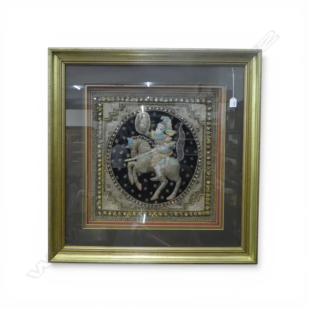 FRAMED THAI EMBROIDERY 500x500mm (800x785mm OVERALL) Image 1++