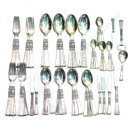 A selection of Danish silver cutlery