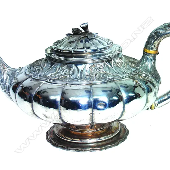 A George IV silver teapot