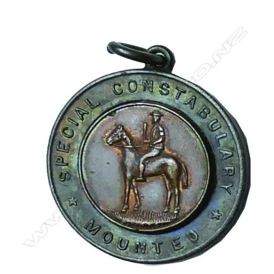A 1913 Special Mounted Constabulary bronze medal awarded to V. J. Hull