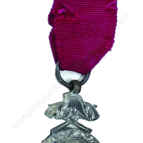 A rare 1887 New Zealand silver medal 'For Services Rendered At Fire'