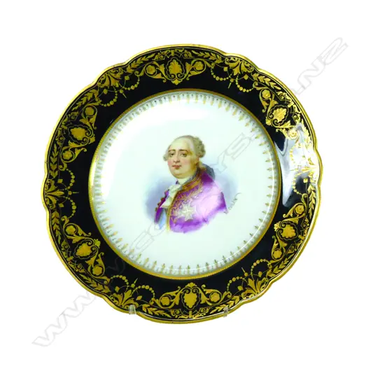 A 19thC Sèvres cabinet plate