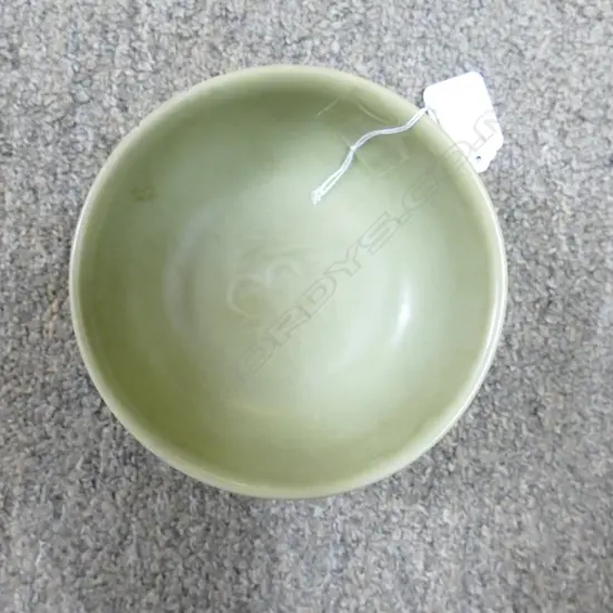 A Chinese small celadon bowl in the Song manner