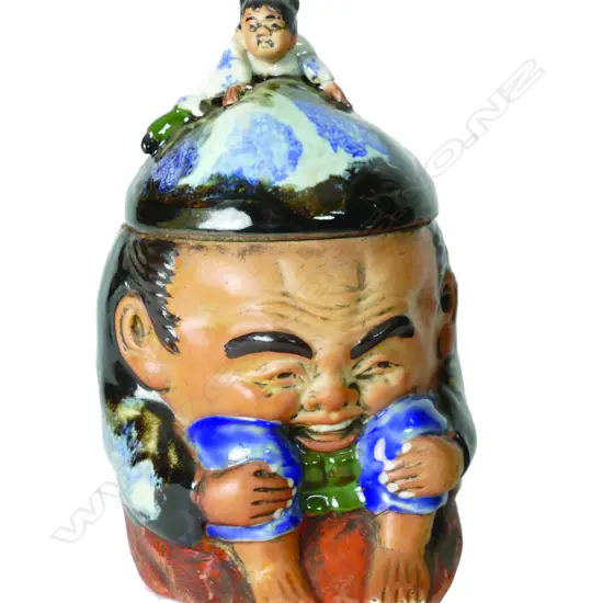 A Sumidagawa lidded jar