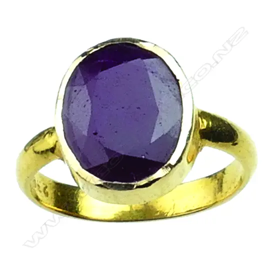 An 18ct. large ruby dress ring