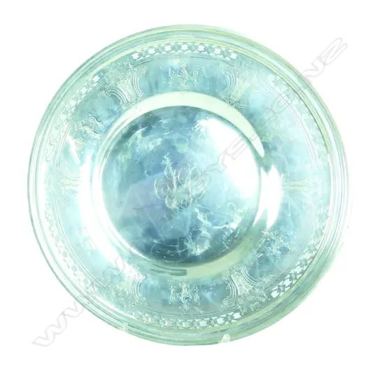 An American silver circular dish