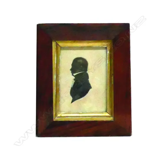 A Geo. III silhouette of a gent in profile