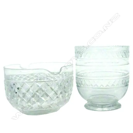 A set of six Victorian wine glasses