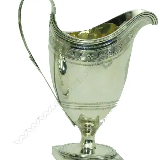 A George III silver cream jug