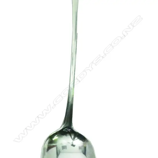 A George III silver Old English serving spoon
