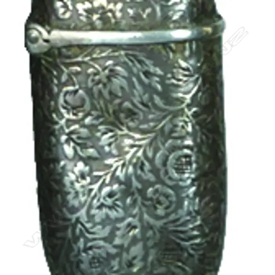 An uncommonly small Victorian silver vesta