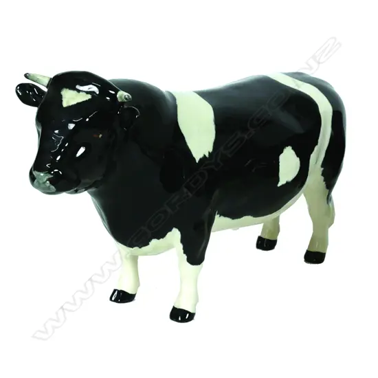 A Beswick model of a Friesian bull CH. Coddington Hilt Bar