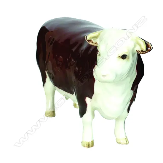 A Beswick model of a Hereford cow