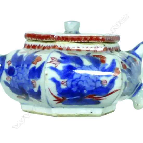 A small Chinese Imari teapot