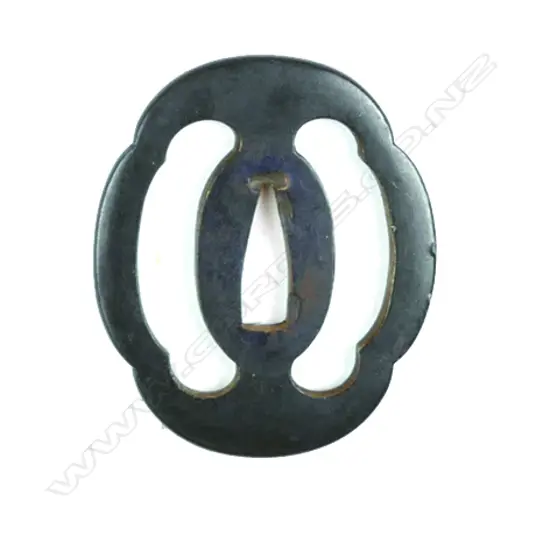A fine Japanese Edo period bronze tanto tsuba