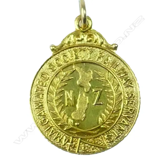 A mid-20thC N.Z. Railway Interest Presentation medallion