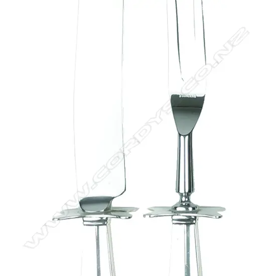 An American 'International Silver Co.' Sterling handled carving knife and fork