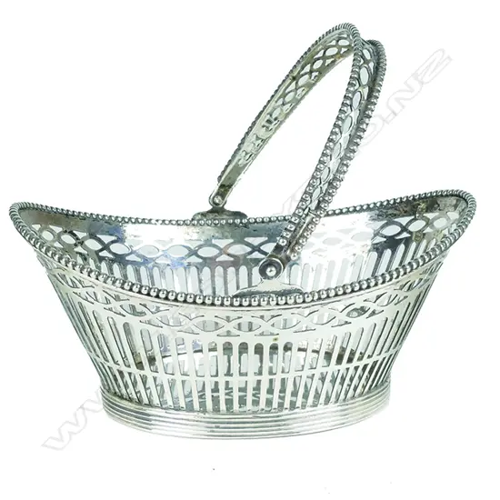 A Dutch silver bonbon basket