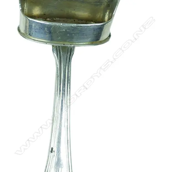 A George III silver caddy shovel