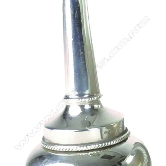 A Georgian style silver wine funnel