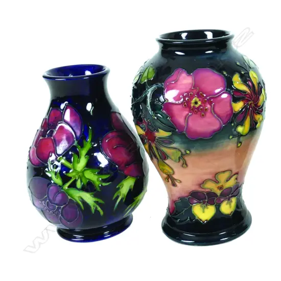 Two modern Moorcroft pottery vases