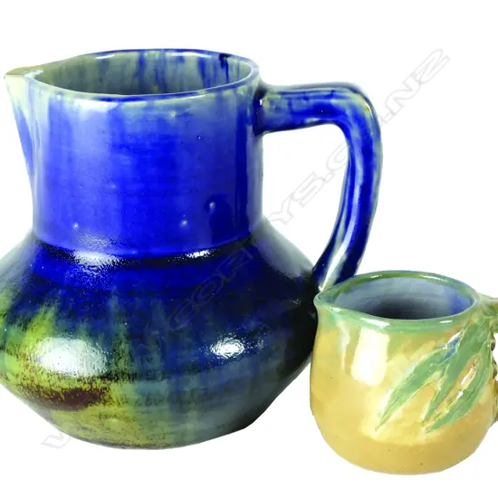 Two c.1920s Australian pottery jugs by Charles Drew