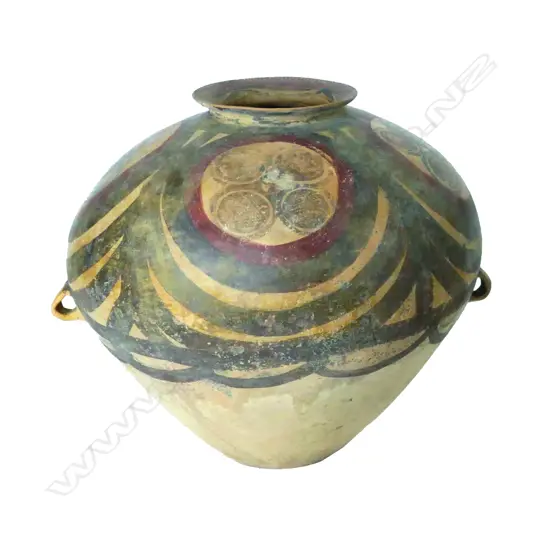 A large archaic painted vessel