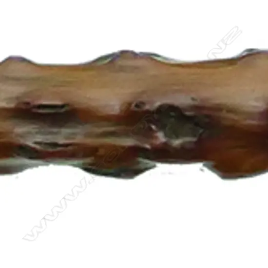 An ivory handled Briar walking stick
