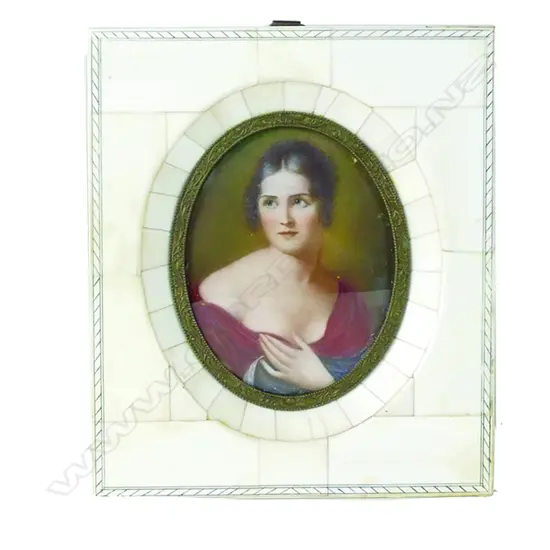 A miniature portrait of Maria Pauline Bonaparte
