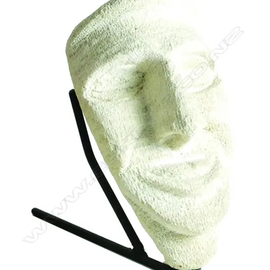 A Solomon Islands carved coral head