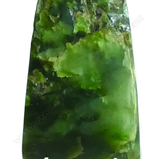 An old Maori toki pounamu (greenstone adze)