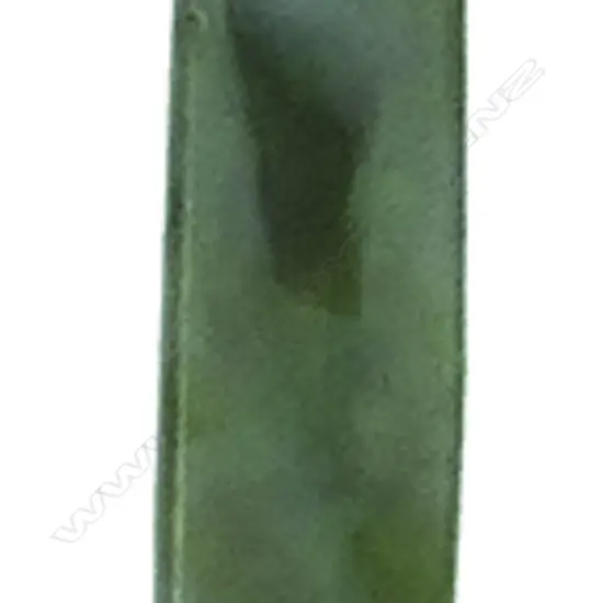 A 19thC Maori pounamu kuru pendant