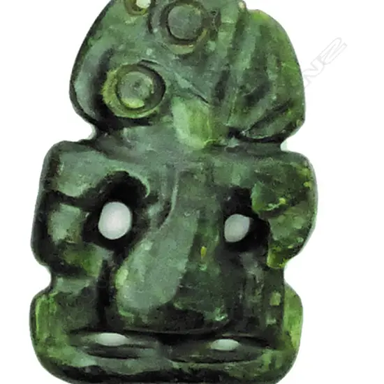 A late 19th/early 20thC Maori greenstone hei tiki