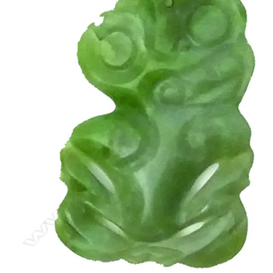 An early/mid-20thC Maori pounamu hei tiki