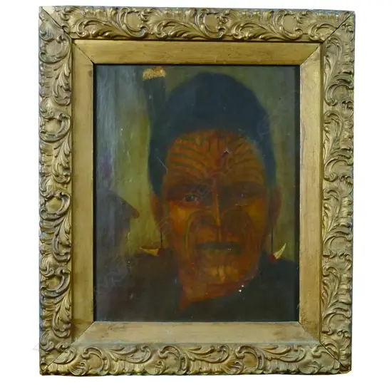 A Colonial New Zealand Maori portrait