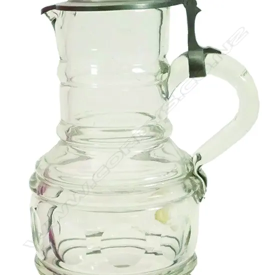 A German glass flagon