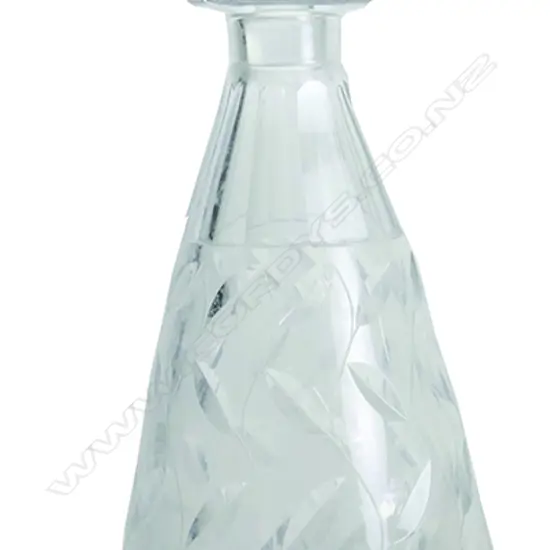 A Clyne Farquharson cut crystal decanter